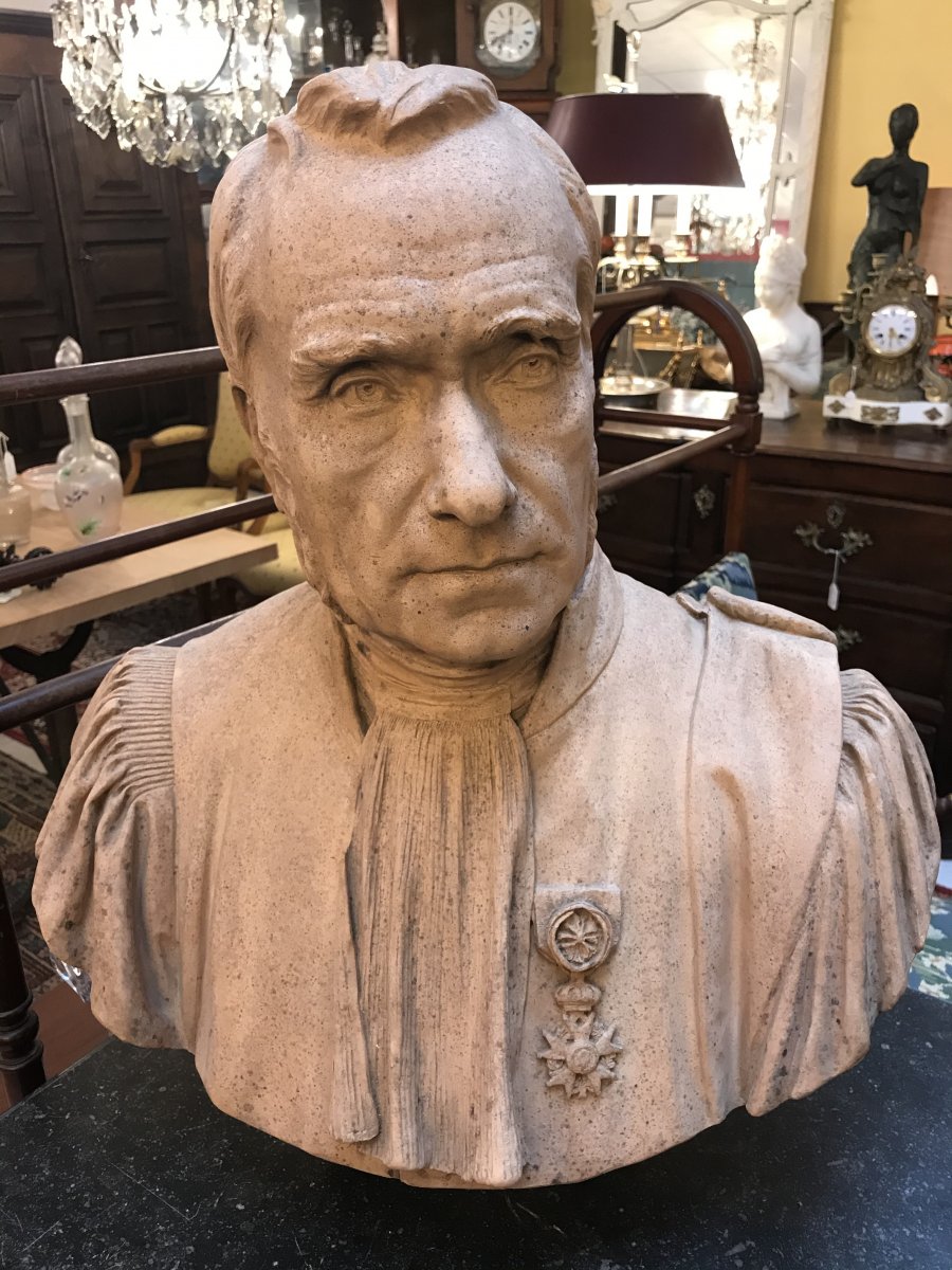 Terracotta Bust E. Godin