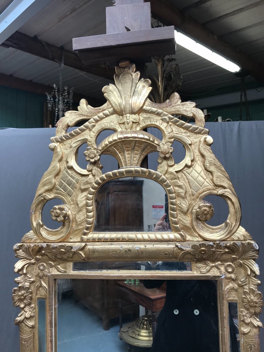 Golden Mirror With Fronton-photo-3