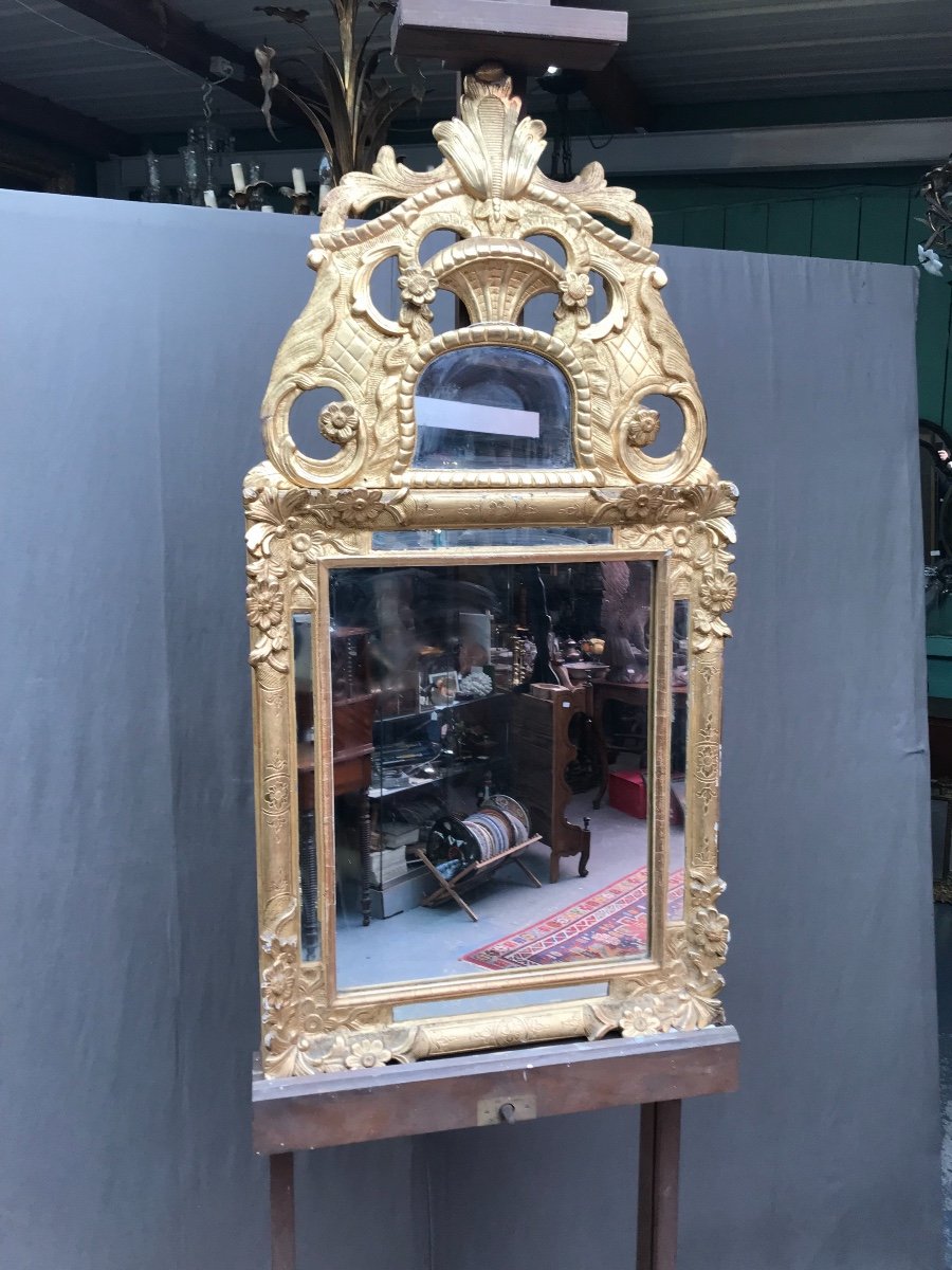 Golden Mirror With Fronton