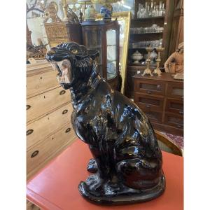 Glazed Terracotta Panther 