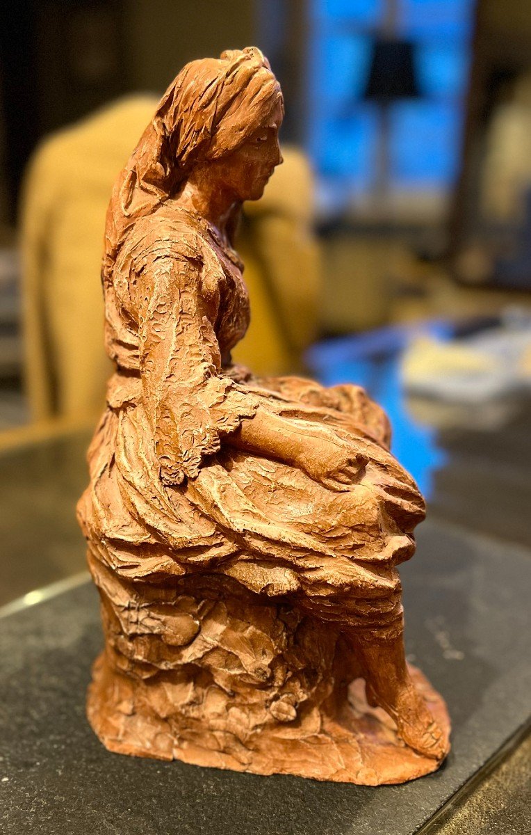 Terracotta Sculpture By Léon Fourquet