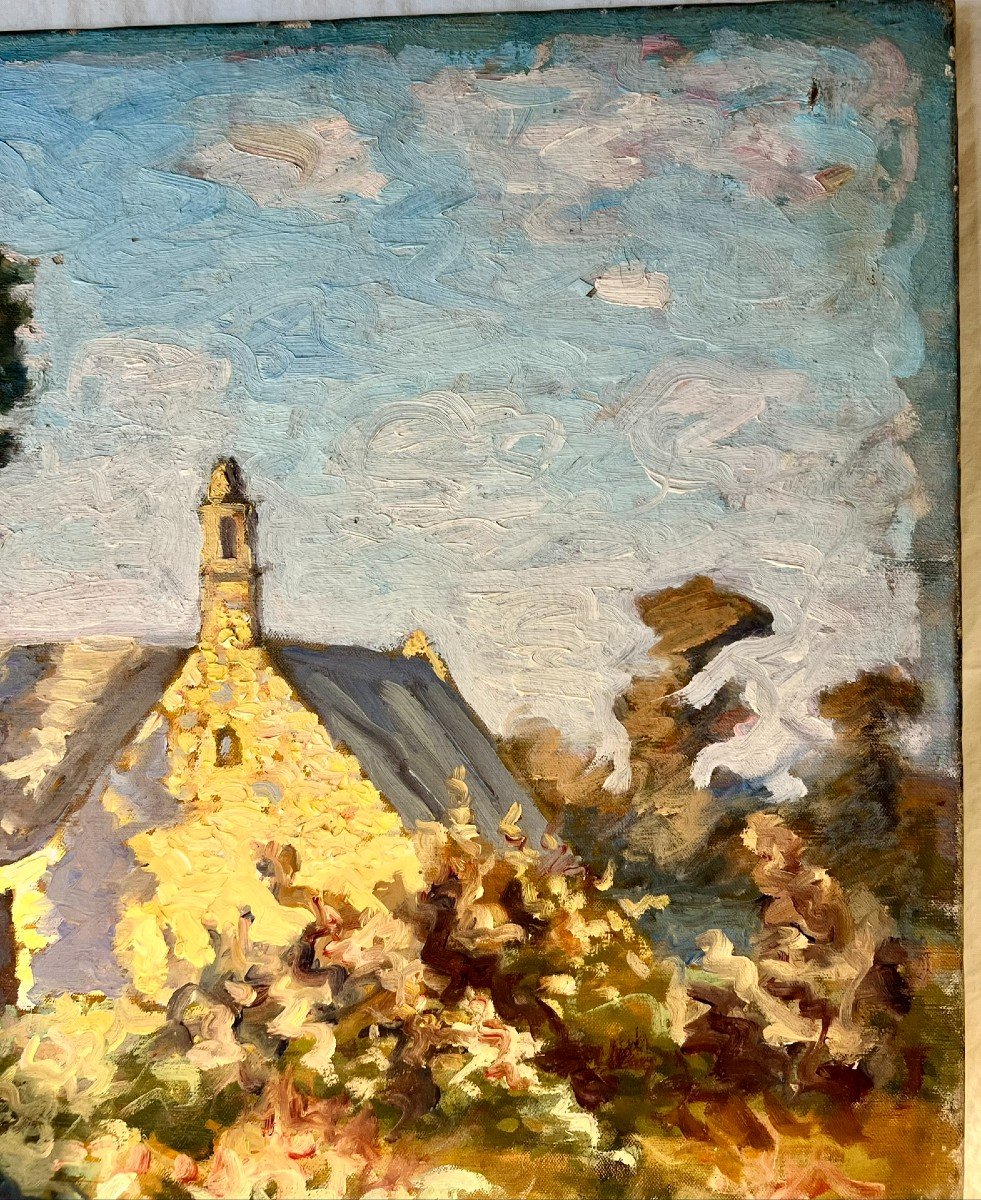 "after Vespers" Breton School-photo-3