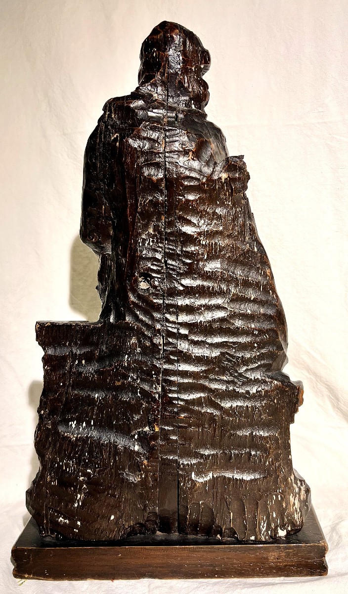 Carved Wooden Christ, Late 17th Early 18th Century-photo-2