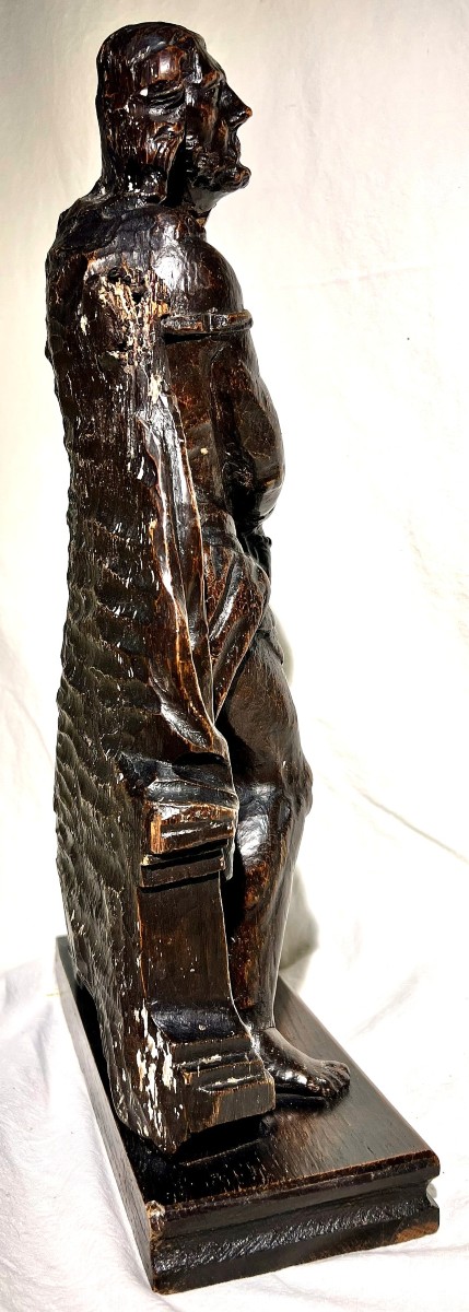 Carved Wooden Christ, Late 17th Early 18th Century-photo-3
