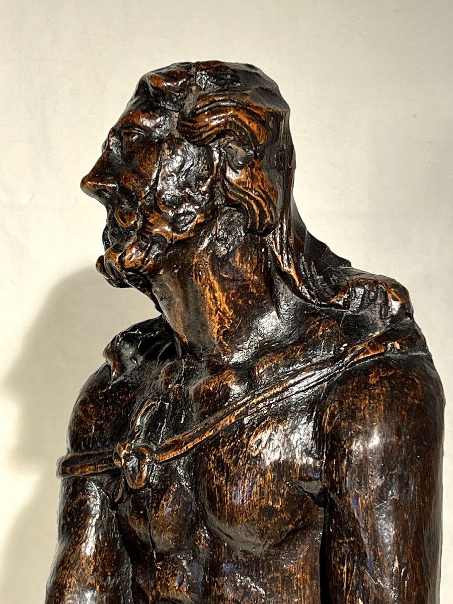 Carved Wooden Christ, Late 17th Early 18th Century-photo-6