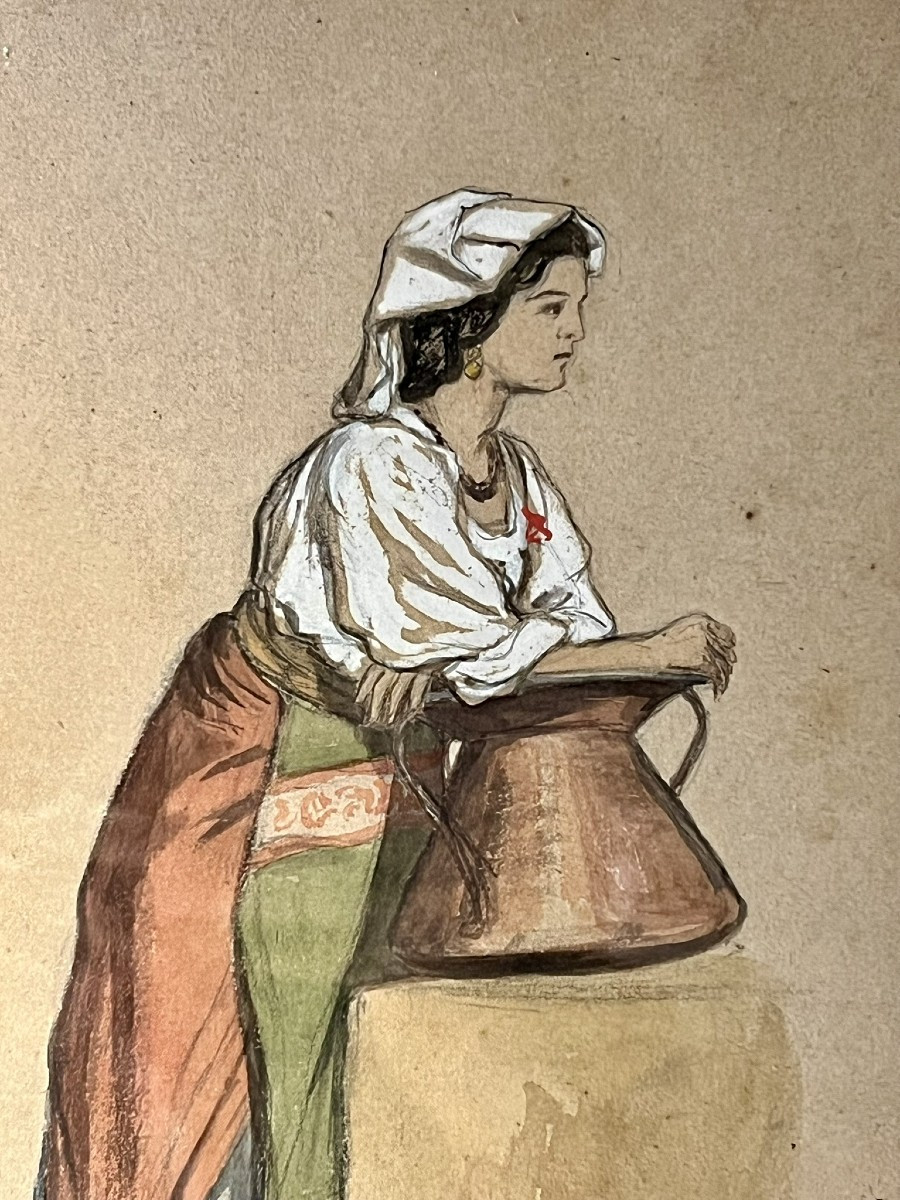 Paire D’aquarelles d' Auguste Anastasi (1820–1889)-photo-4