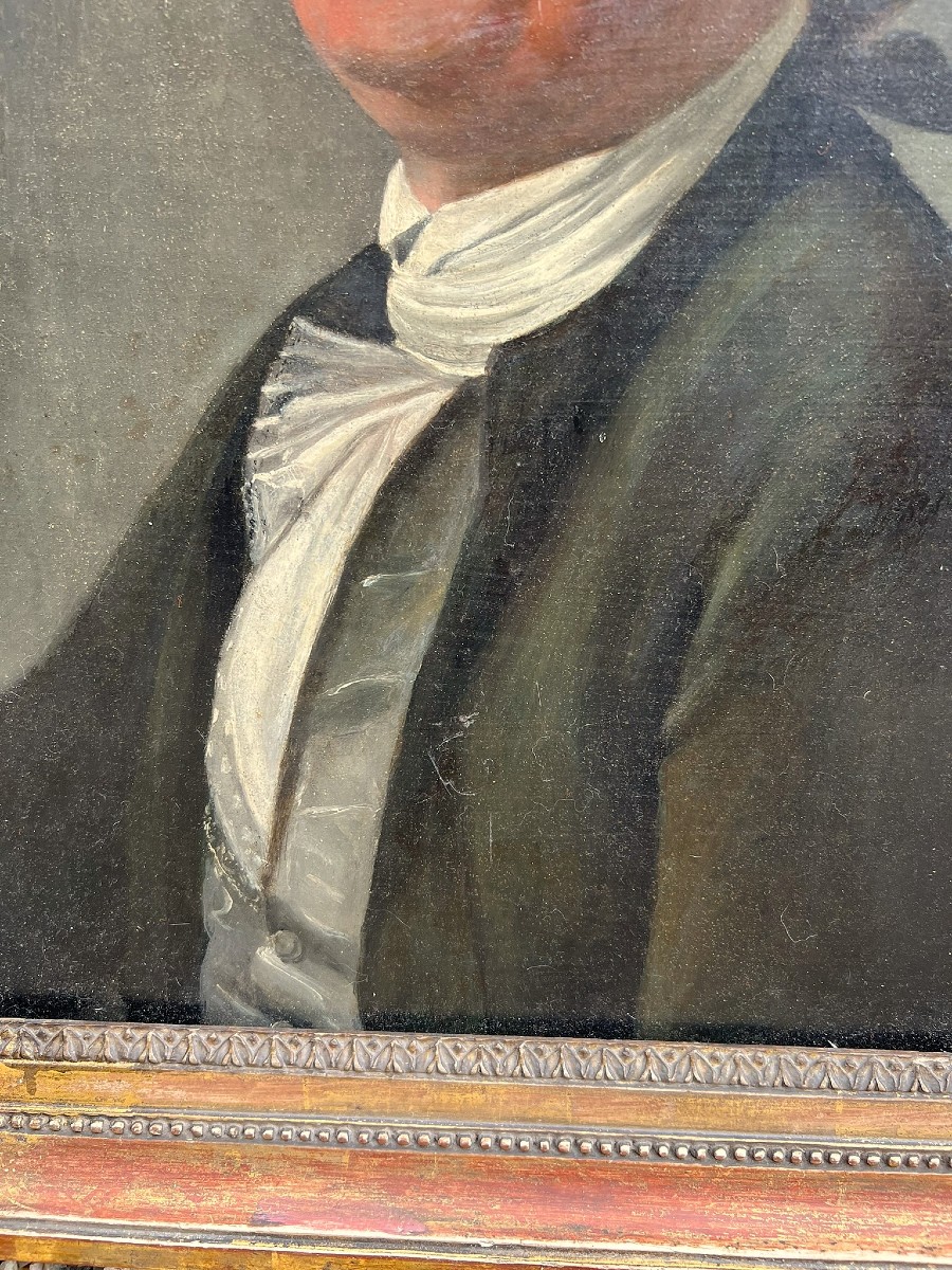 Portrait Of A Man, French School Of The 18th Century-photo-3