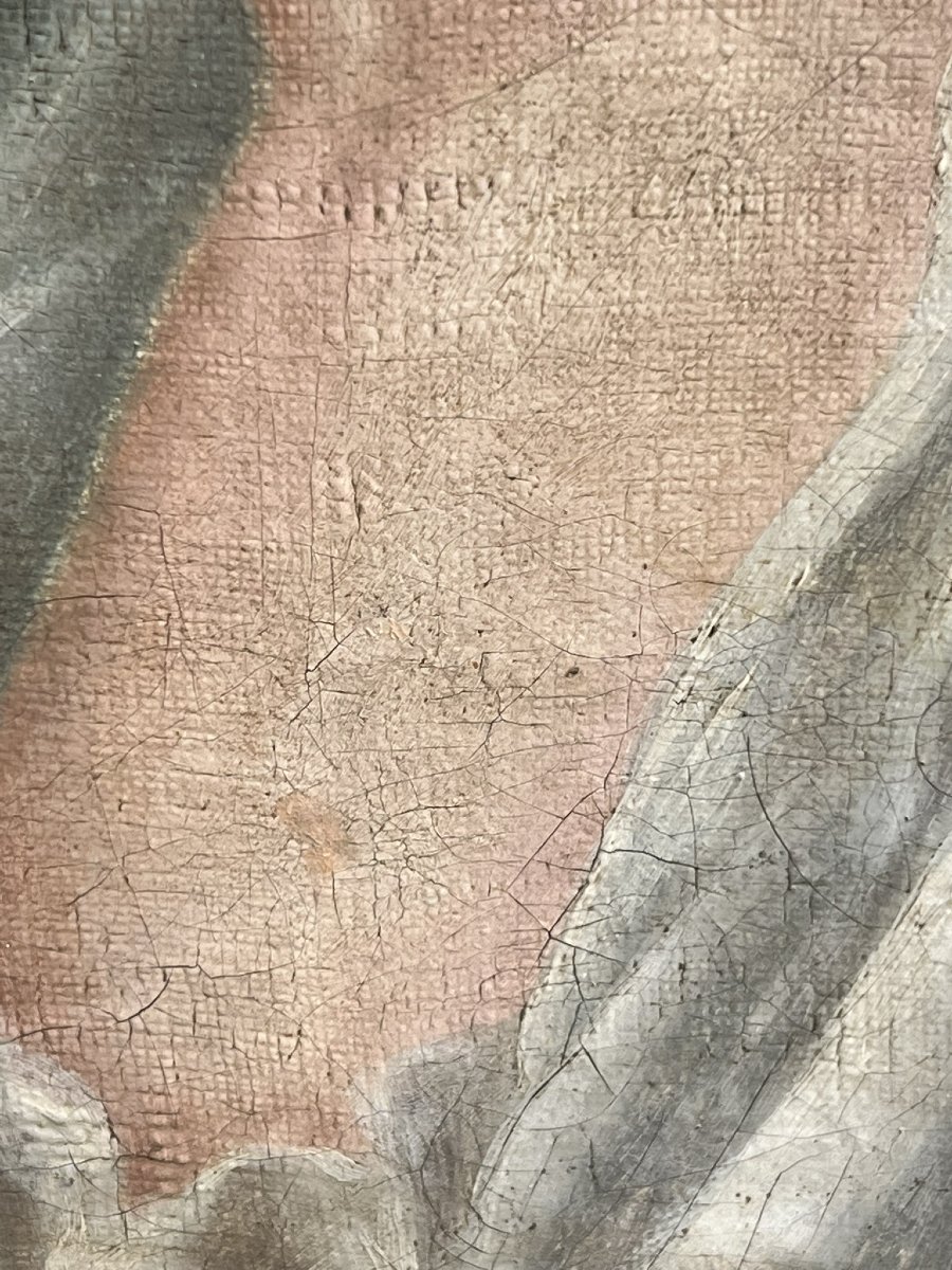 Portrait de jeune femme de profil - Ecole française Néoclassique, vers 1800-1830-photo-1