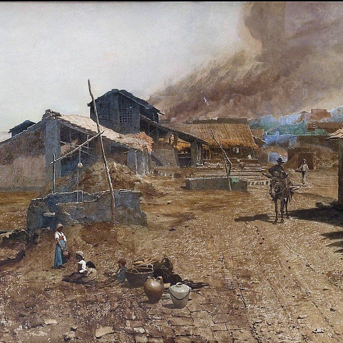 Village Life : F. Brandt 