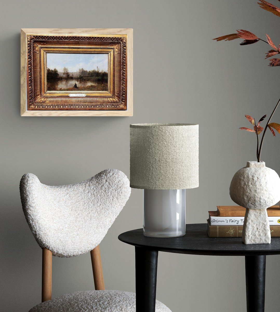  Femmes Près d'Un étang, Girardet Karl-photo-2