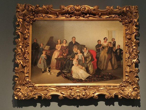 Portrait De La Famille De La Duchesse Adèle Ozarowska Georg Von Bothmann (1810-1891) -photo-2