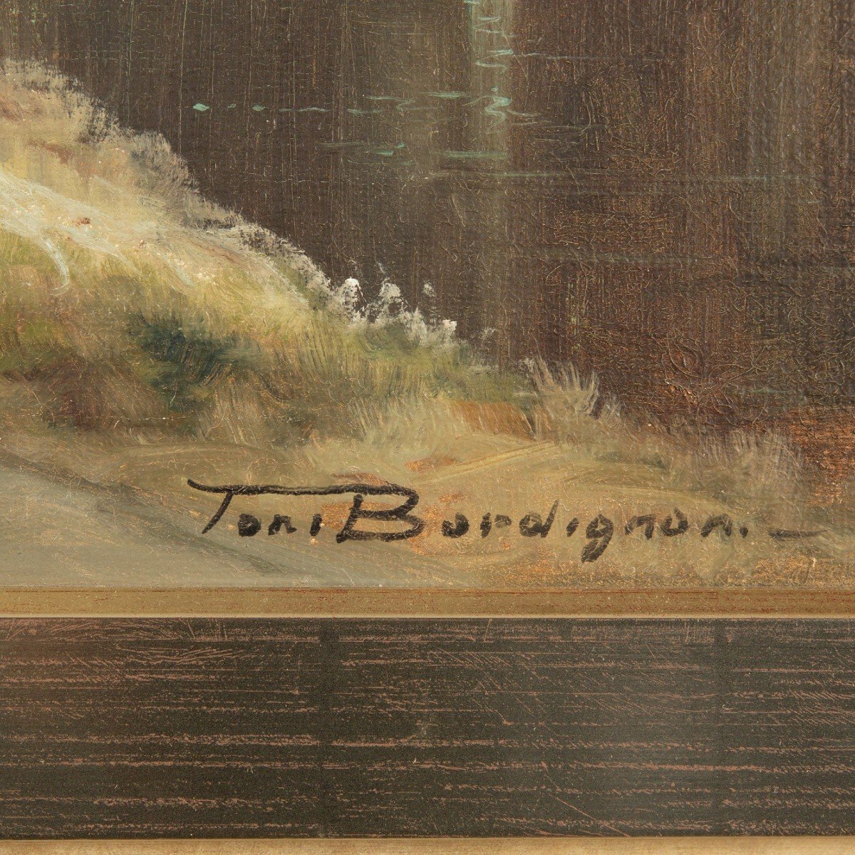 Tableau De Paysage Capriccio De Toni Bordignon (1921-), De Style Des Maîtres Anciens-photo-5