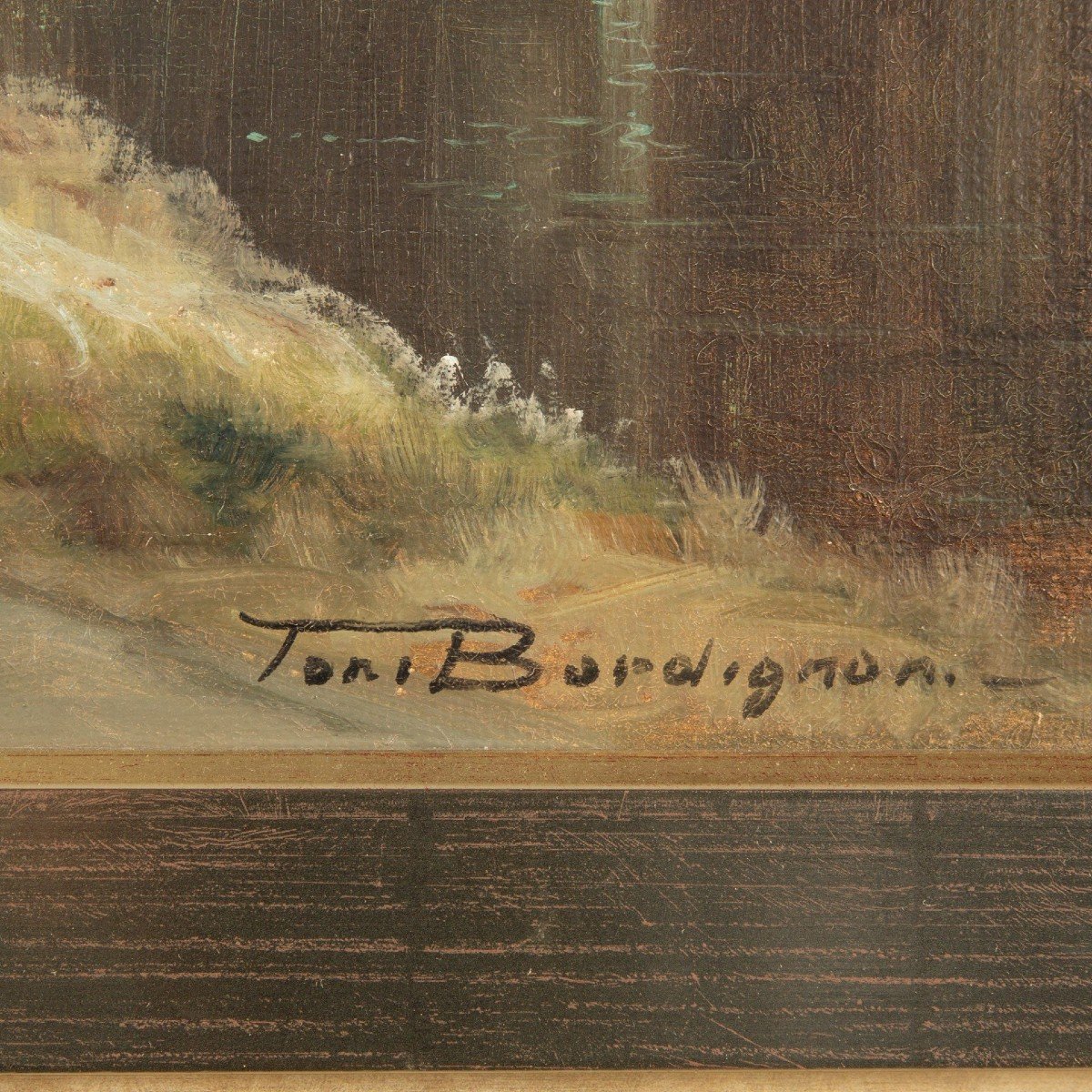Capriccio Landscape Painting By Toni Bordignon (1921-), Old Master Style-photo-5
