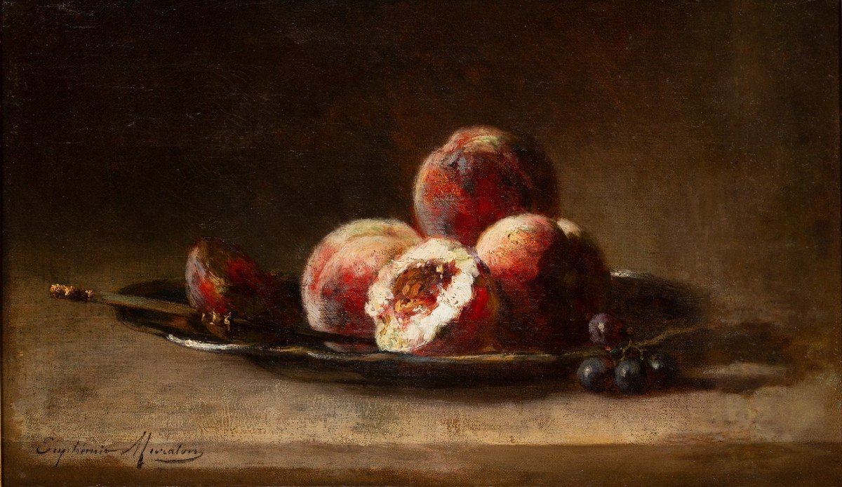 Still Life With Fruits By Euphémie Muraton (1840-1914)-photo-2