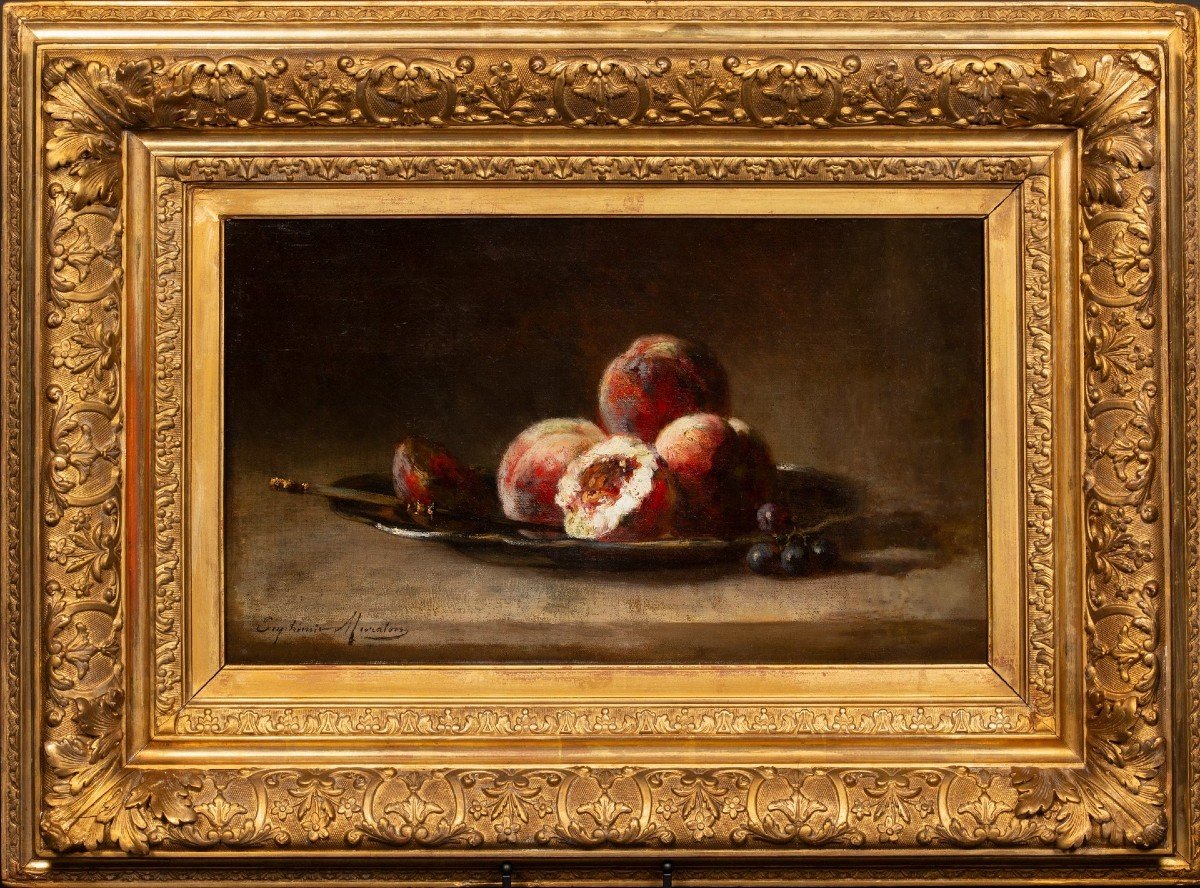 Still Life With Fruits By Euphémie Muraton (1840-1914)-photo-3