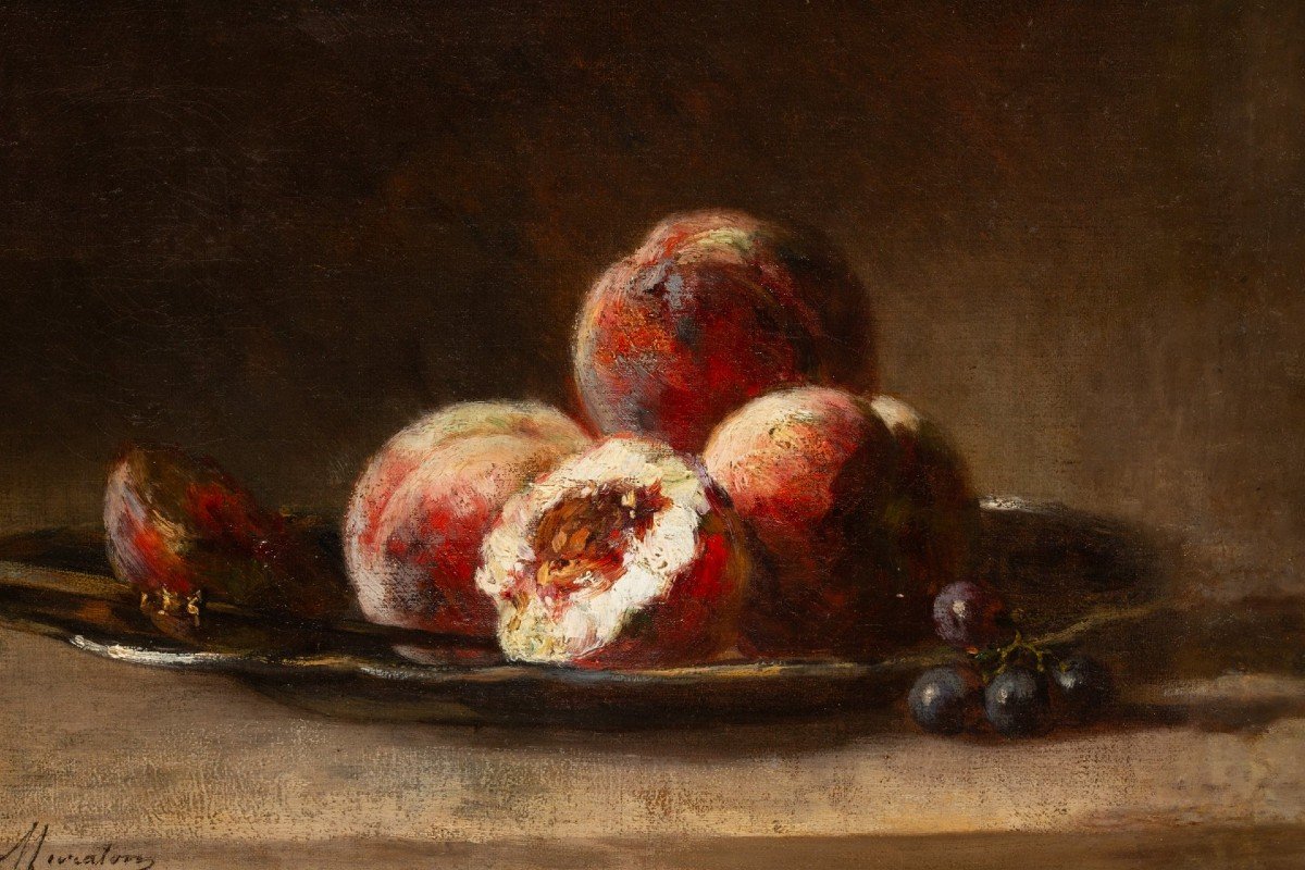 Still Life With Fruits By Euphémie Muraton (1840-1914)-photo-4