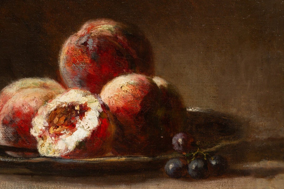 Still Life With Fruits By Euphémie Muraton (1840-1914)-photo-3