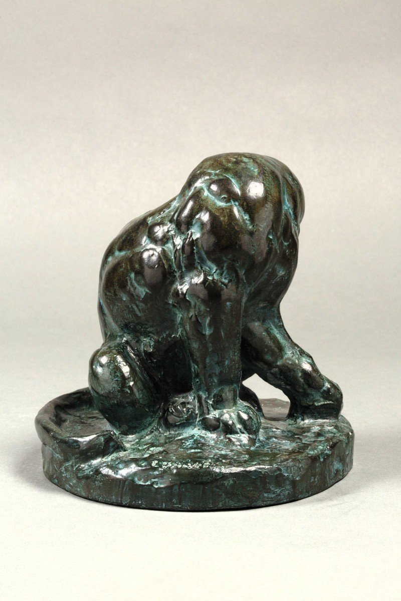 The Panther Licking Itself By Thierry Van Ryswyck — (1911-1958)-photo-2