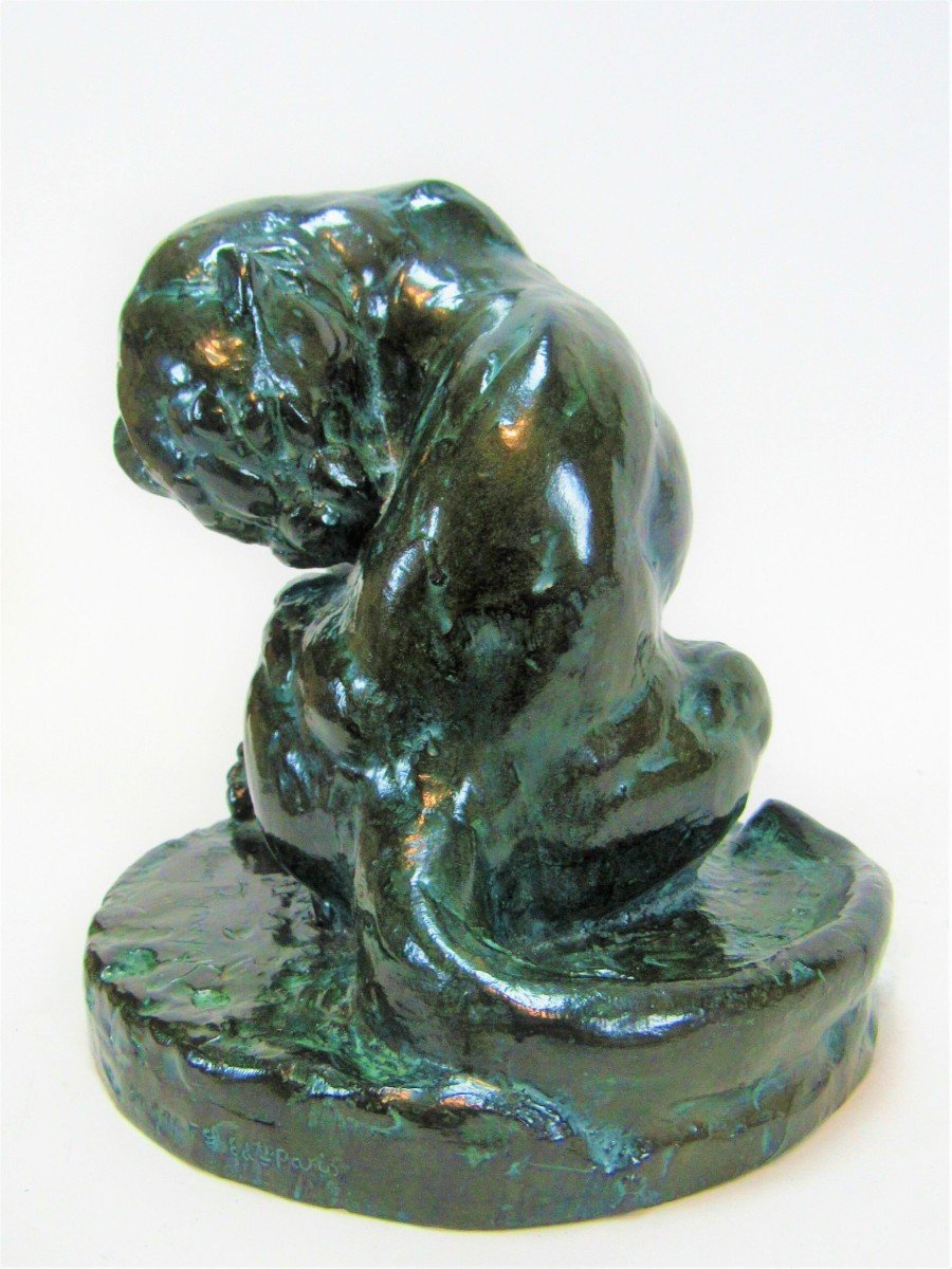 The Panther Licking Itself By Thierry Van Ryswyck — (1911-1958)-photo-7