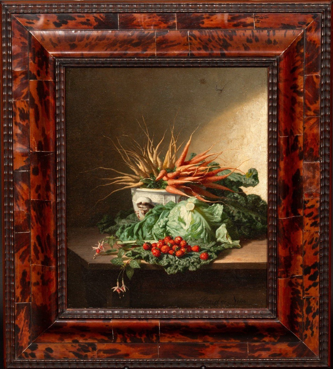 David émile Joseph De Noter (1825 - 1892) Nature Morte-photo-2