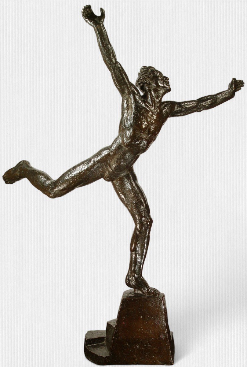 Sokol-athlete, A Sculpture Of Movement And Strength By Jan Vítězslav Dušek (1891–1966)