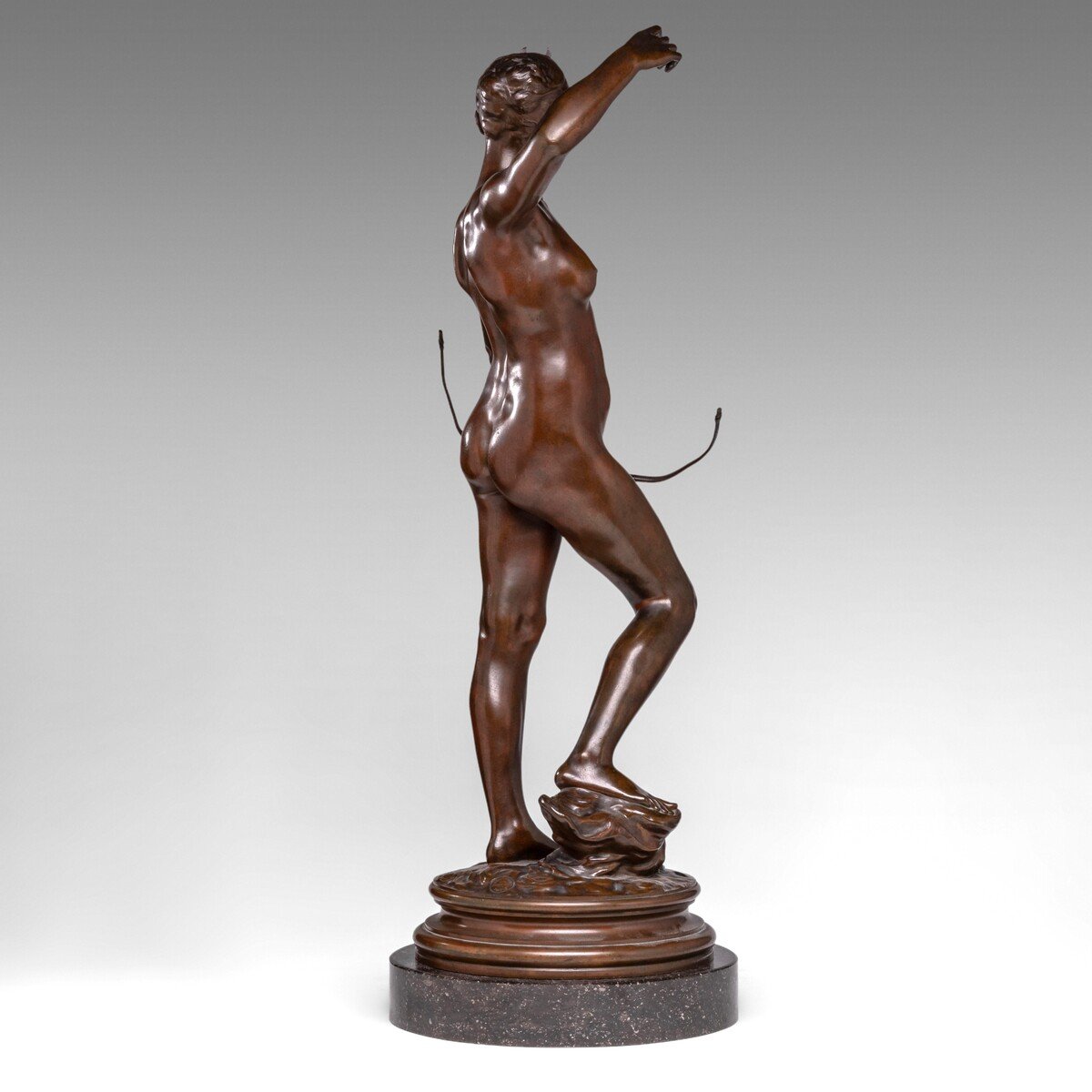 Diane Chasseresse, Une Sculpture En Bronze Par Alexandre Falguière (1831–1900)-photo-2