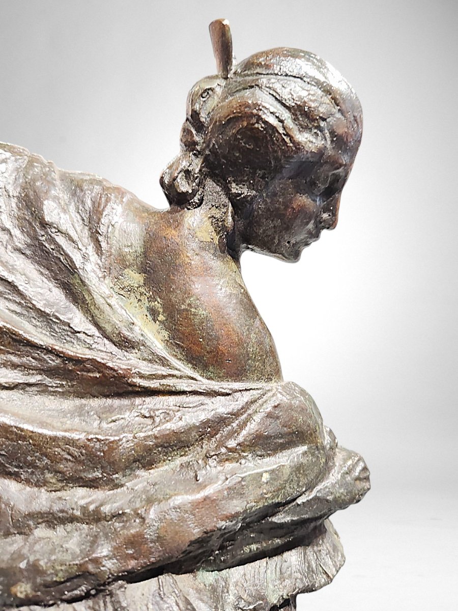 Flamenco Dancer – Bronze By Joanny Durand (1886–1955)-photo-2