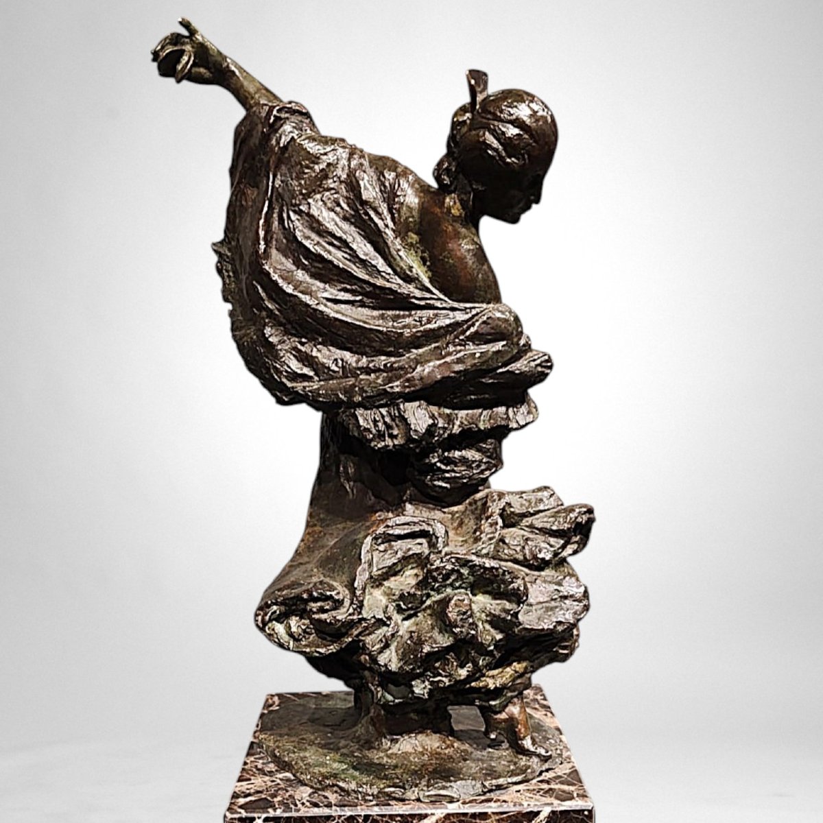 Flamenco Dancer – Bronze By Joanny Durand (1886–1955)-photo-5