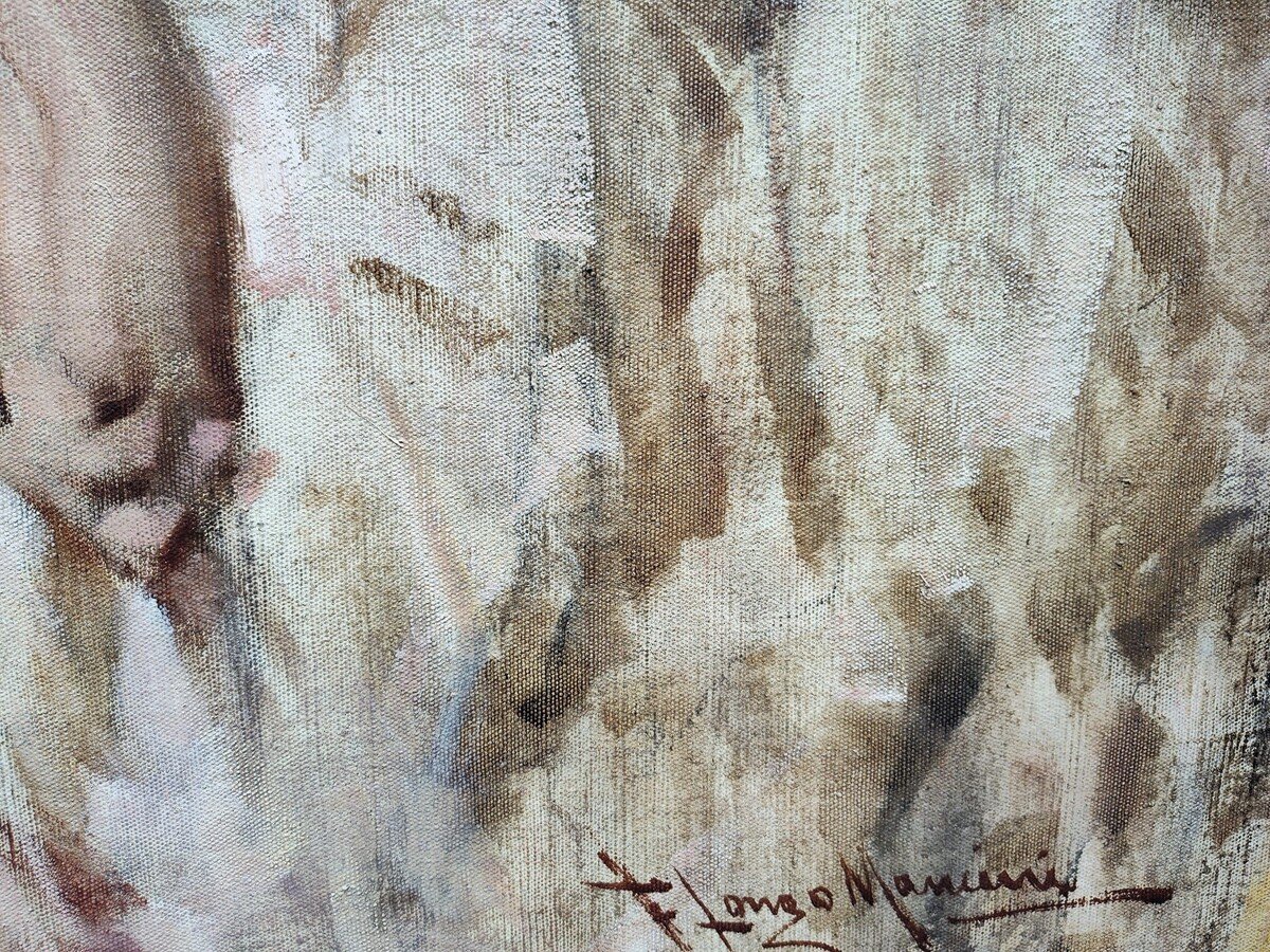 La Beauté De L’éveil, Huile Sur Toile Par Francesco Longo Mancini-photo-4