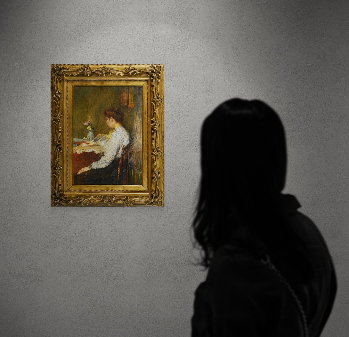  Femme lisant, Huile sur toile vers 1896-photo-7
