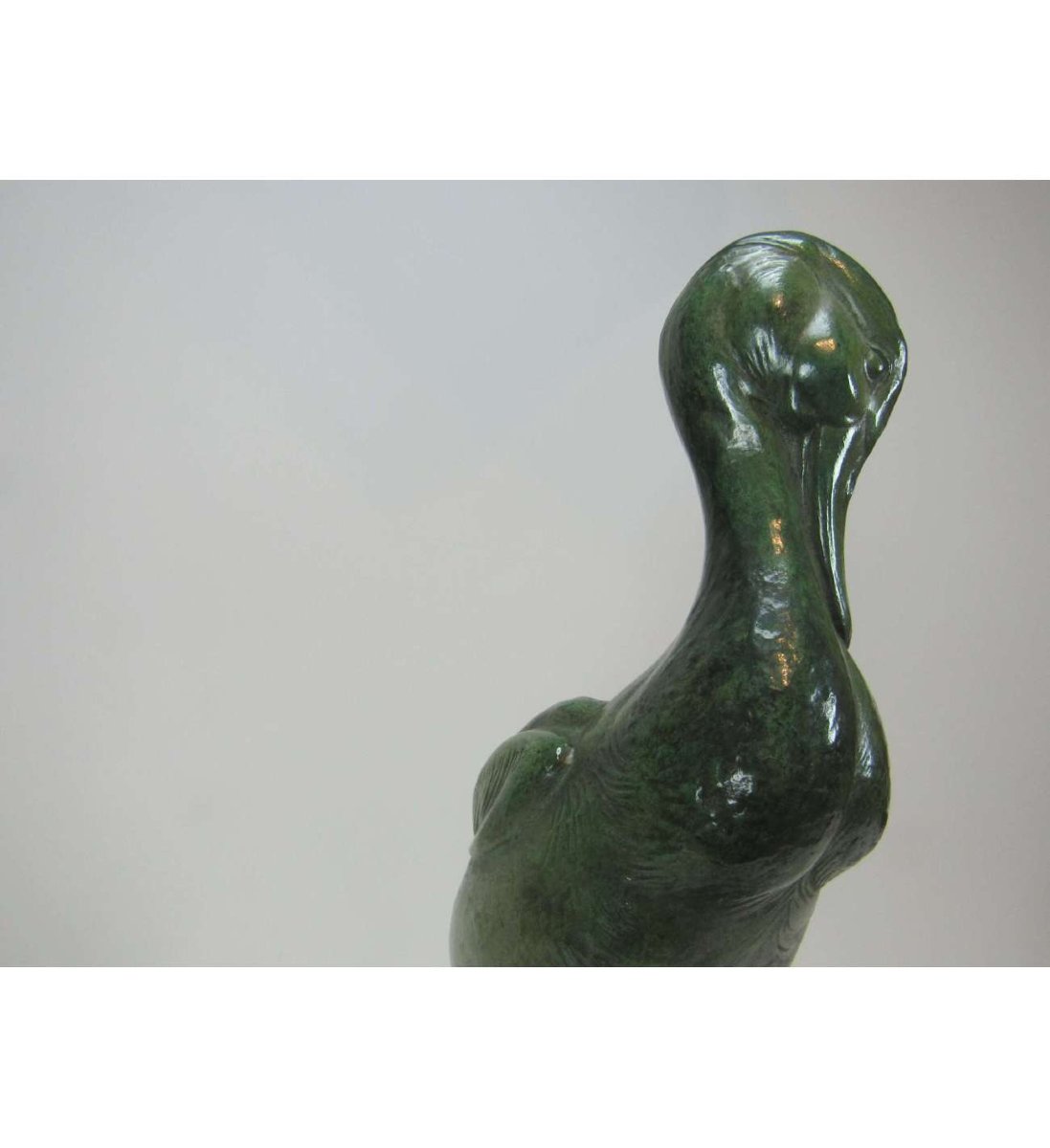 Raymond De Meester - (1904 - 1995), Mandarin Duck Bronze Sculpture-photo-4