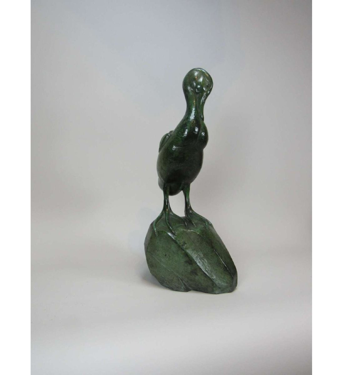 Raymond De Meester - (1904 - 1995), Mandarin Duck Bronze Sculpture-photo-2