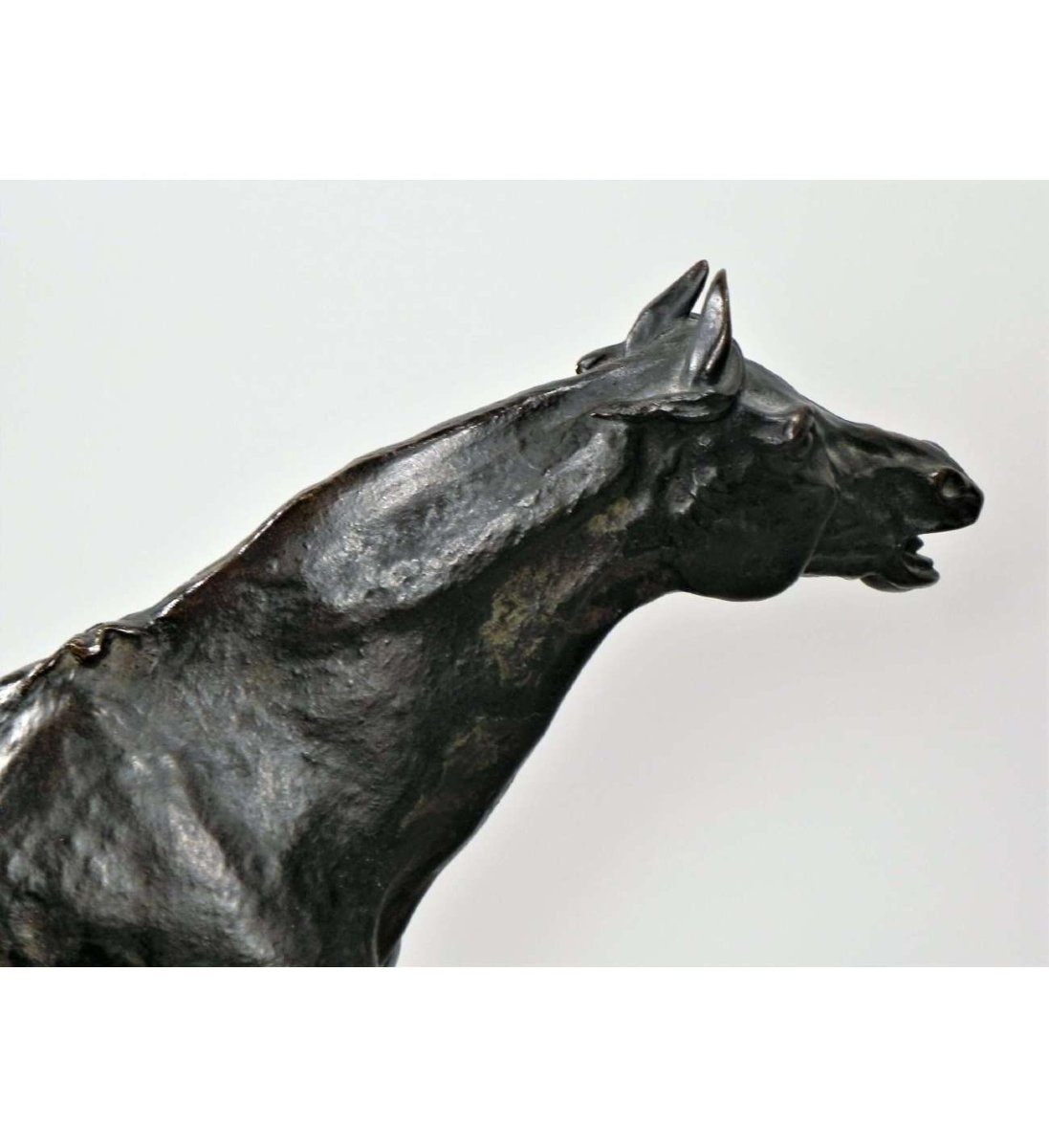 P.j. Mene 1846, Bronze Cast+ Djinn, Arabian Stallion-photo-1