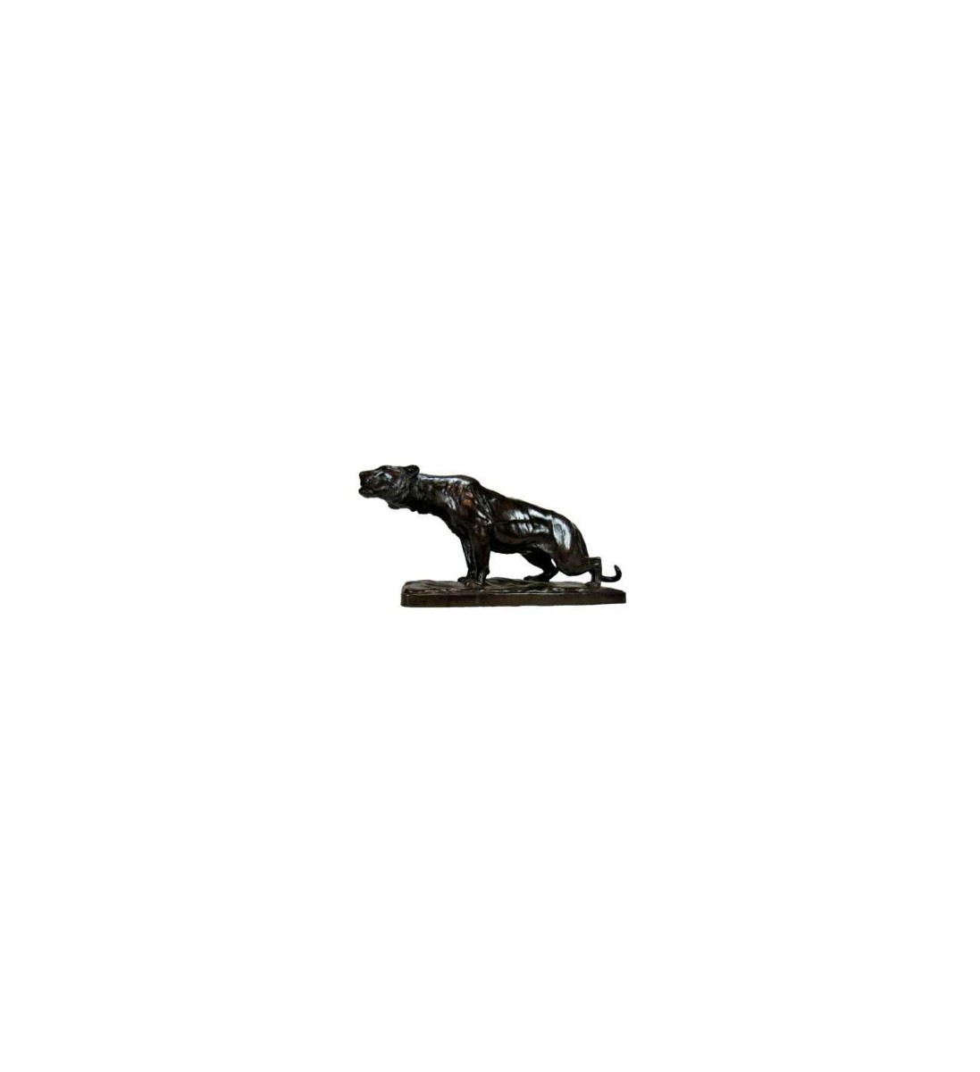 Georges Gardet — (1863-1939)+ Bronze Cast, Panther On The Lookout