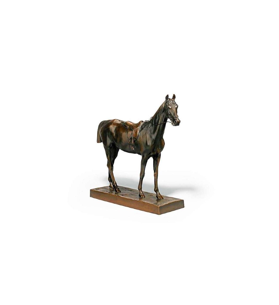 Louis Alfred Joseph Cuvelier,  Bronze + Stationary Racehorse