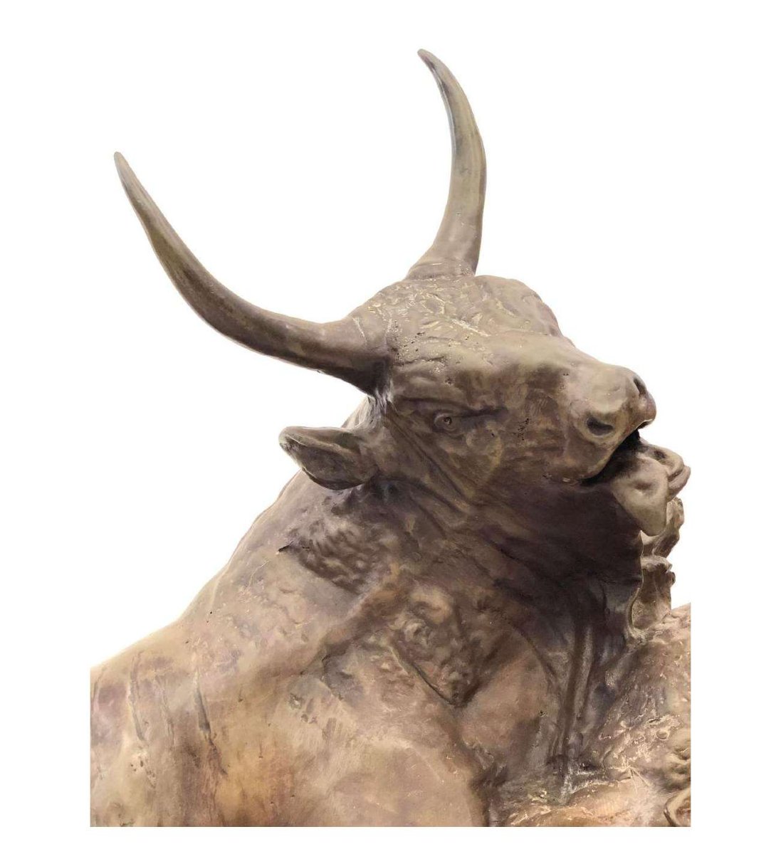 Jean-baptiste Clésinger, Bronze Cast+ Battle Of The Roman Buls-photo-3