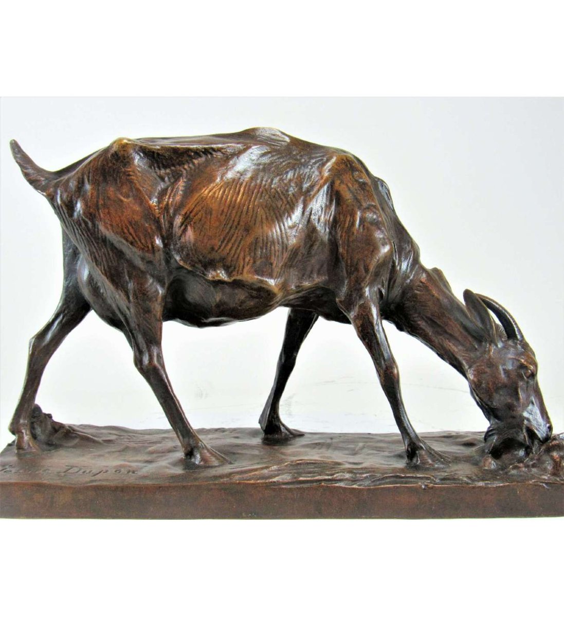 Josuë Dupon — 1864-1935, Bronze + Chèvre et Lapin-photo-2