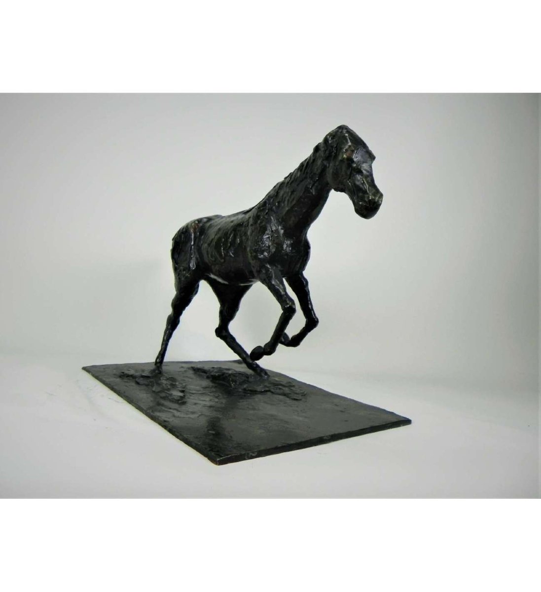 Edgar Degas (1834 – 1917), Bronze Cast + «horse Clearing An Obstacle»-photo-4