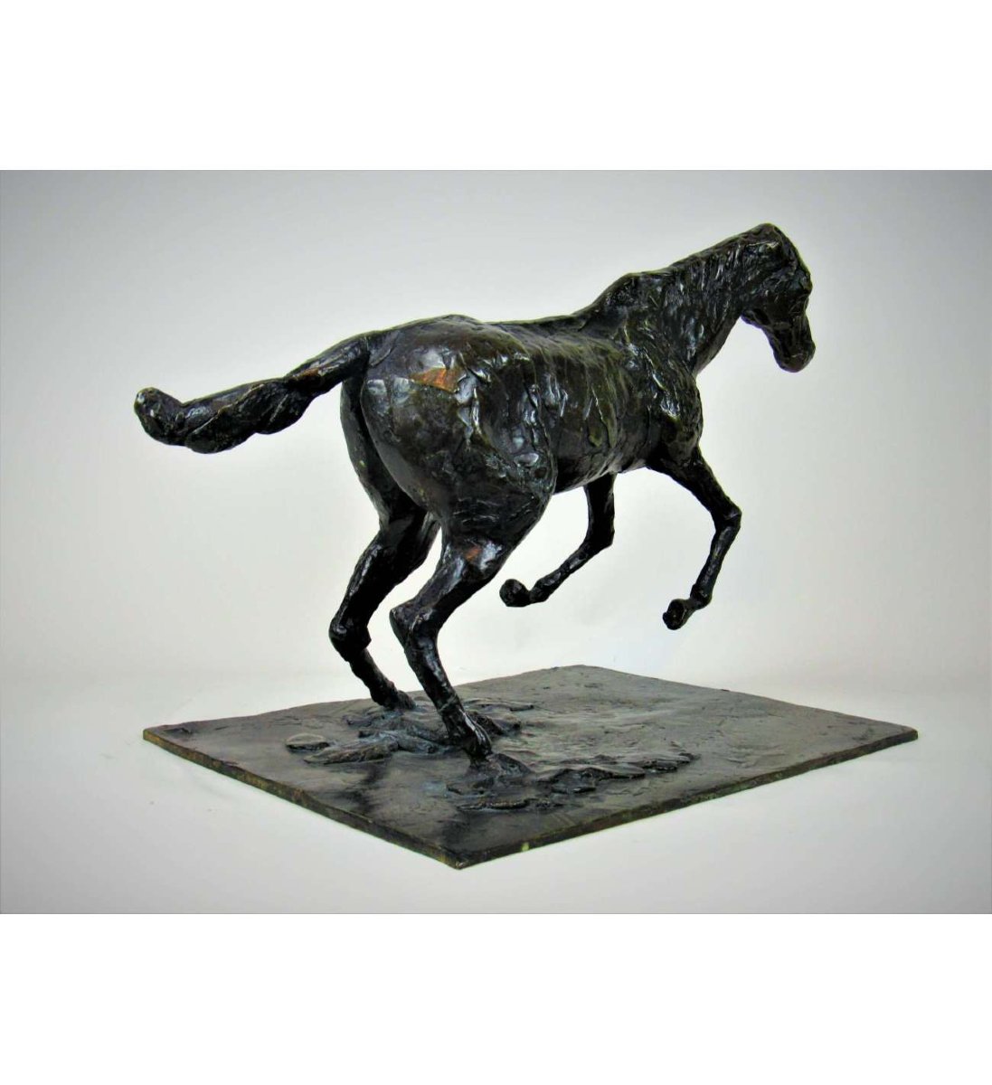 Edgar Degas (1834 – 1917), Bronze Cast + «horse Clearing An Obstacle»-photo-1