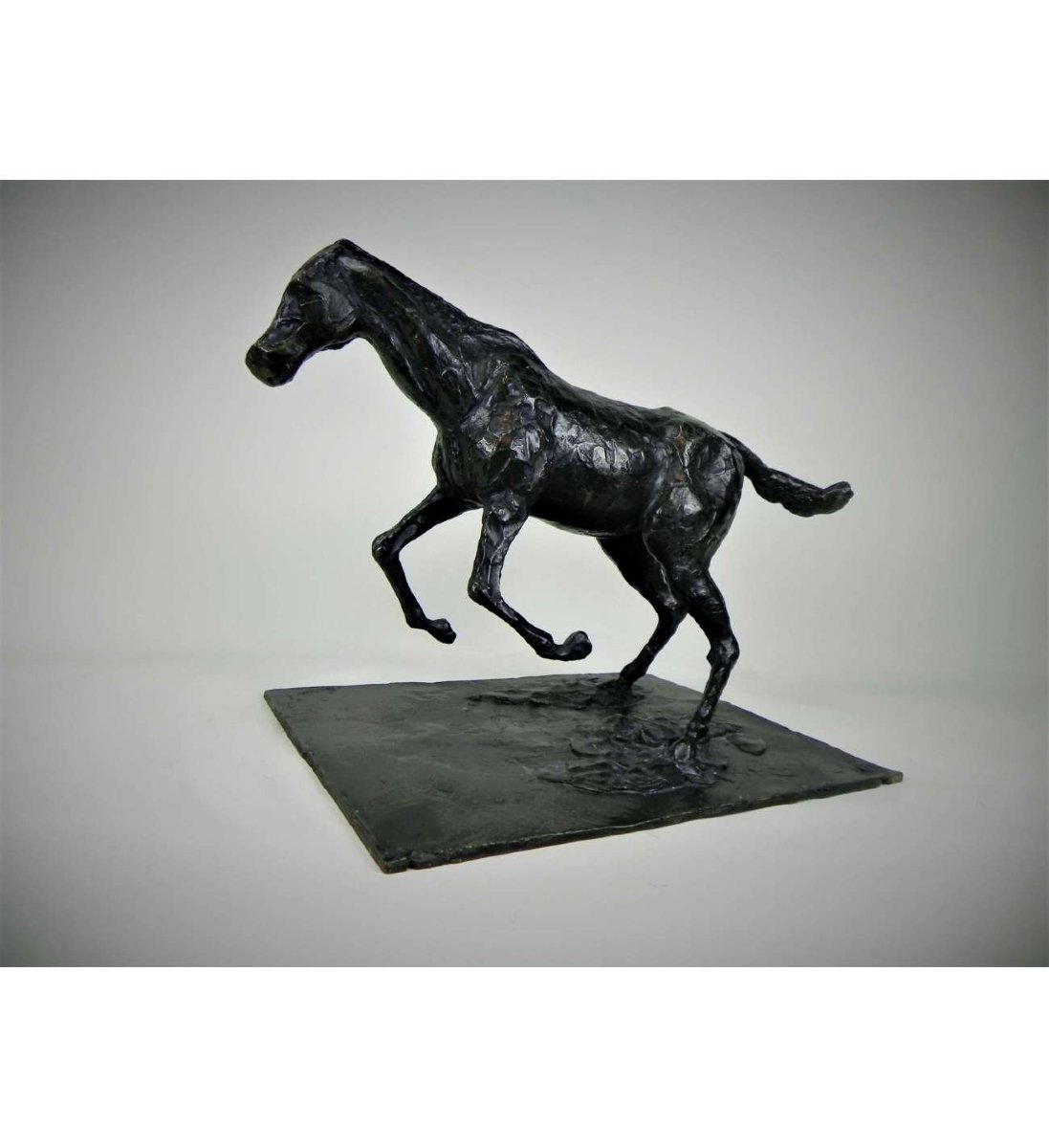 Edgar Degas (1834 – 1917), Bronze Cast + «horse Clearing An Obstacle»-photo-2