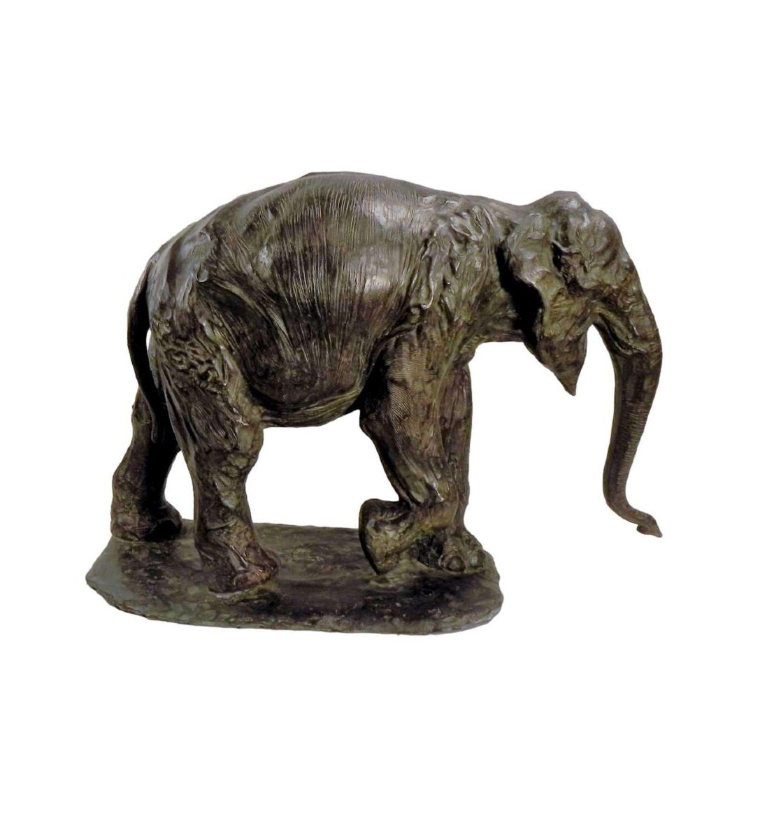Rembrandt Bugatti(1884 - 1916)+Bronze "Éléphant en marche"