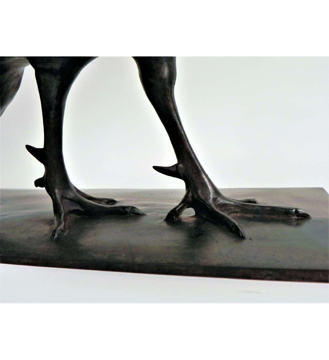 Profillet Anne-marie (1898-1939), Bronze+ Chinese Pheasant-photo-2