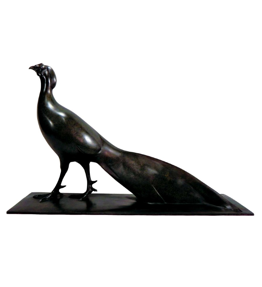 Profillet Anne-marie (1898-1939), Bronze+ Chinese Pheasant