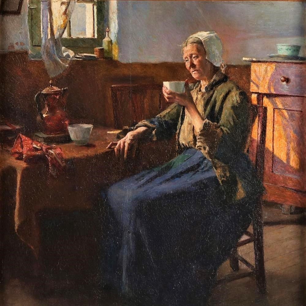 The Old Fisherman Woman By Aloïs Baudry -photo-2