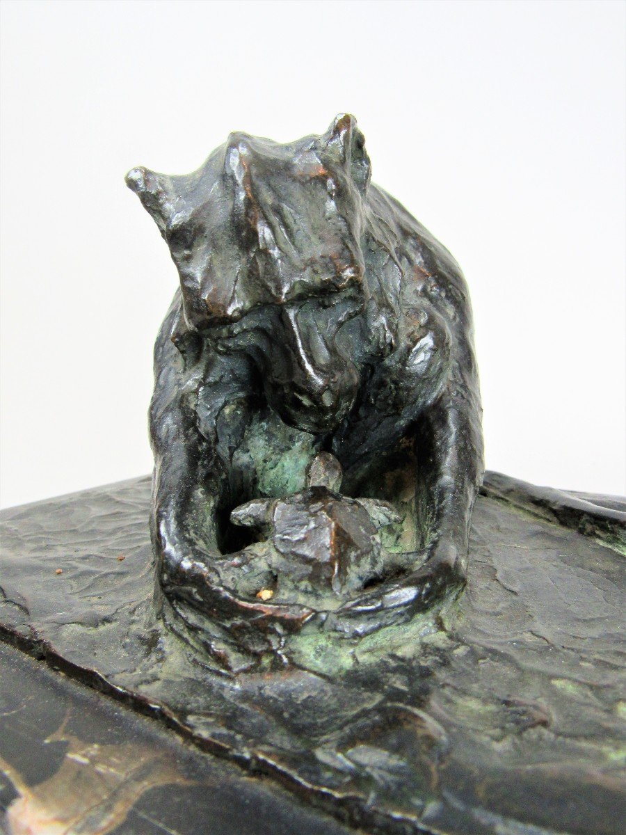 Proantic: Monkey With Turtle By Guido Righetti