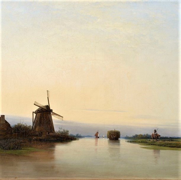River Landscape By P. Wickenberg