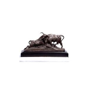 Auguste Clesinger, 1869, Bronze+ Combat De Taureaux Romains