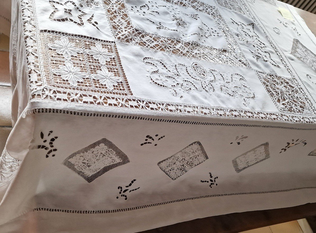 Niii Hand Made Tablecloth - Lace, Embroidery And Lace - White-photo-3