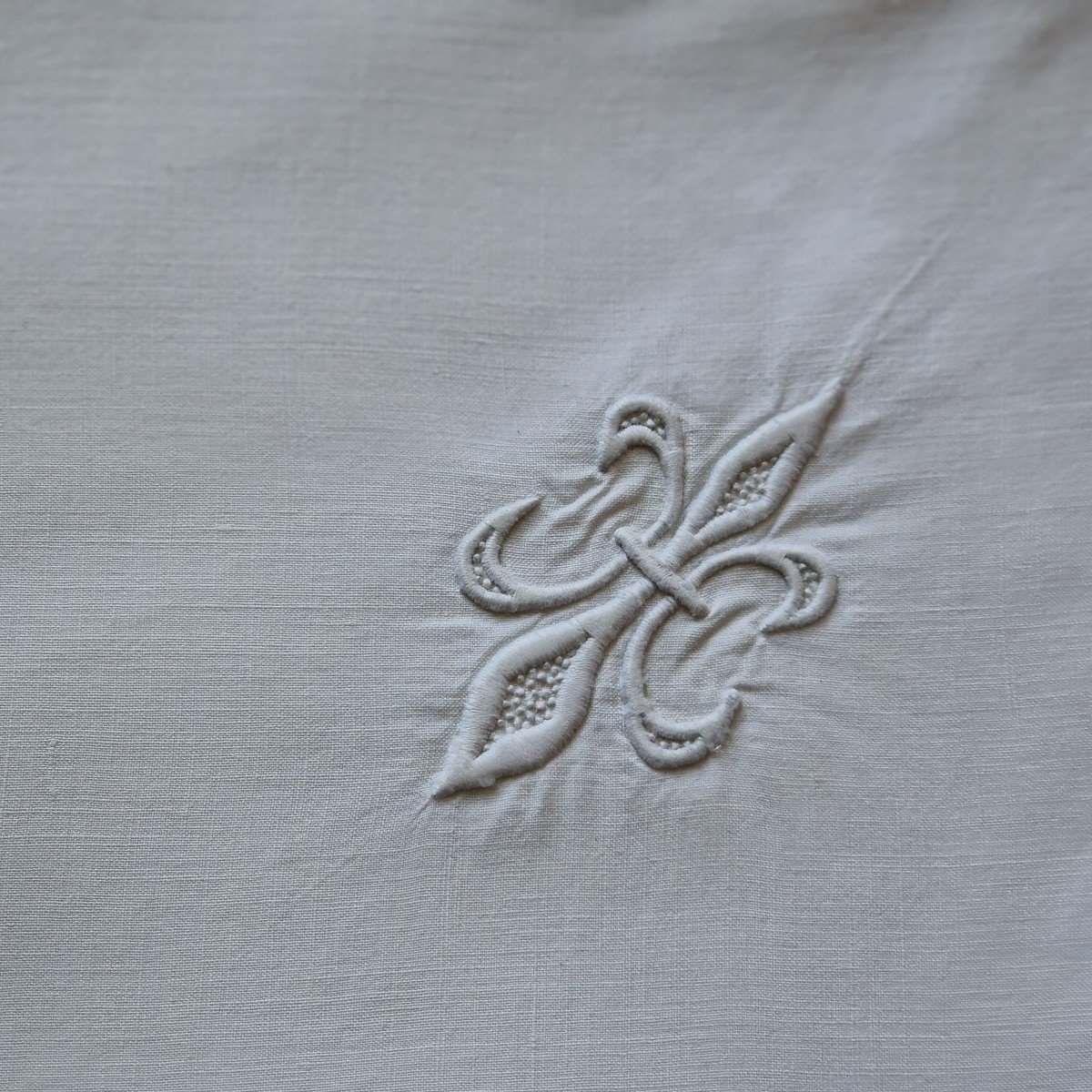 Two Pillowcases With Fleur De Lys, And Rectangular Marquis Crown