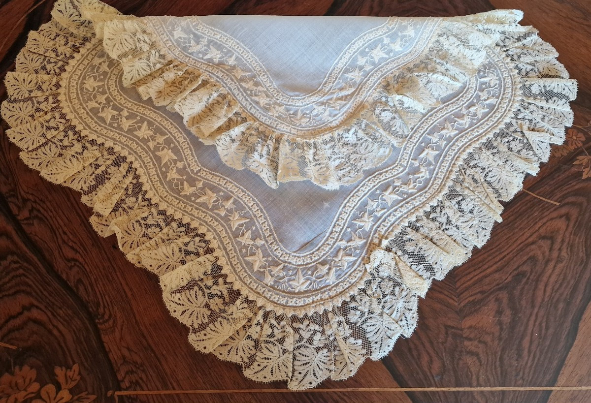Mouchoir De Mariage - Fin XVIIIème Siecle - Valenciennes